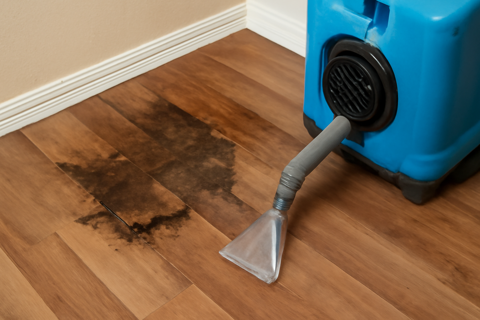 Laminate Floor Water Extraction in Aurora, IN
