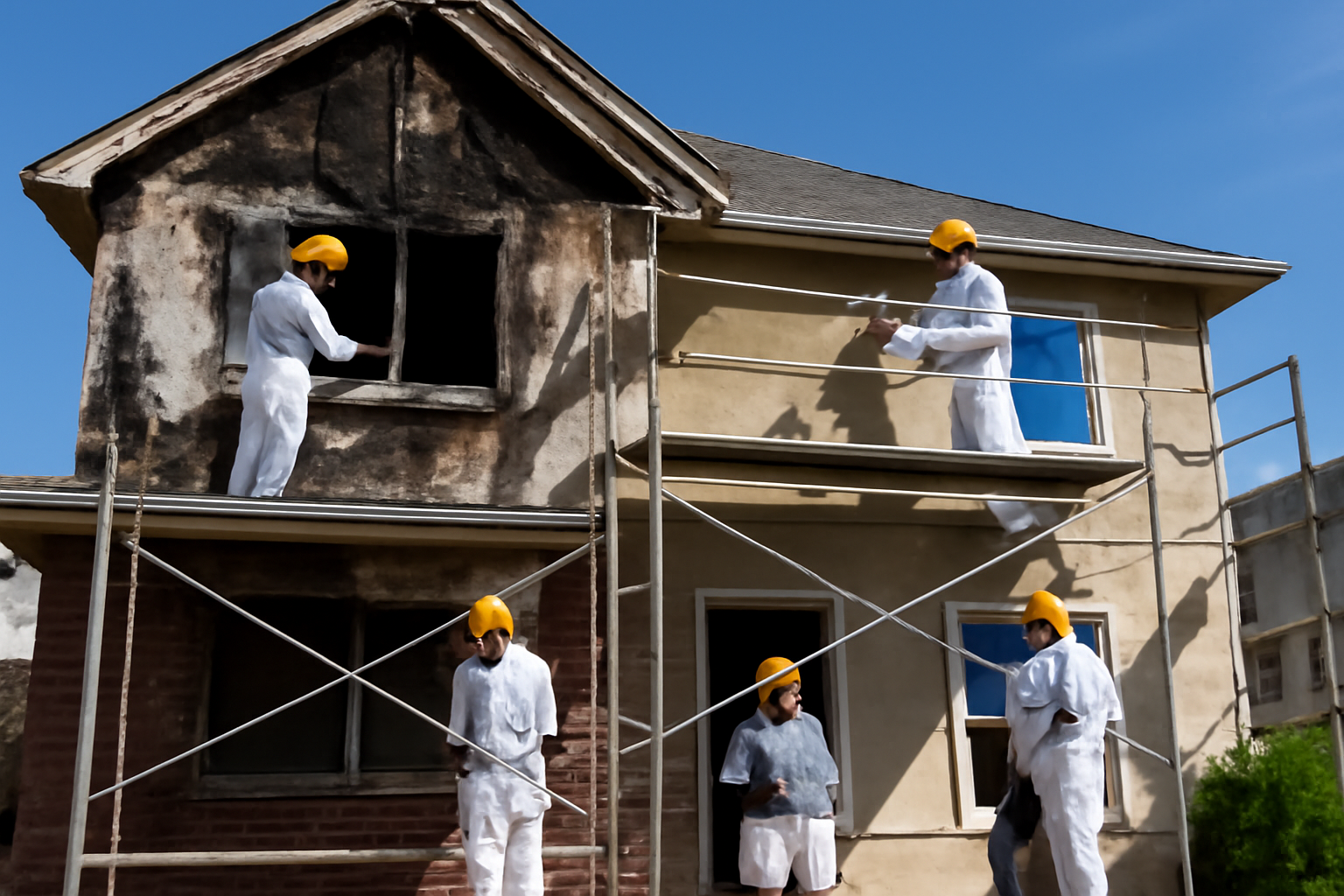 Fire damage restoration service