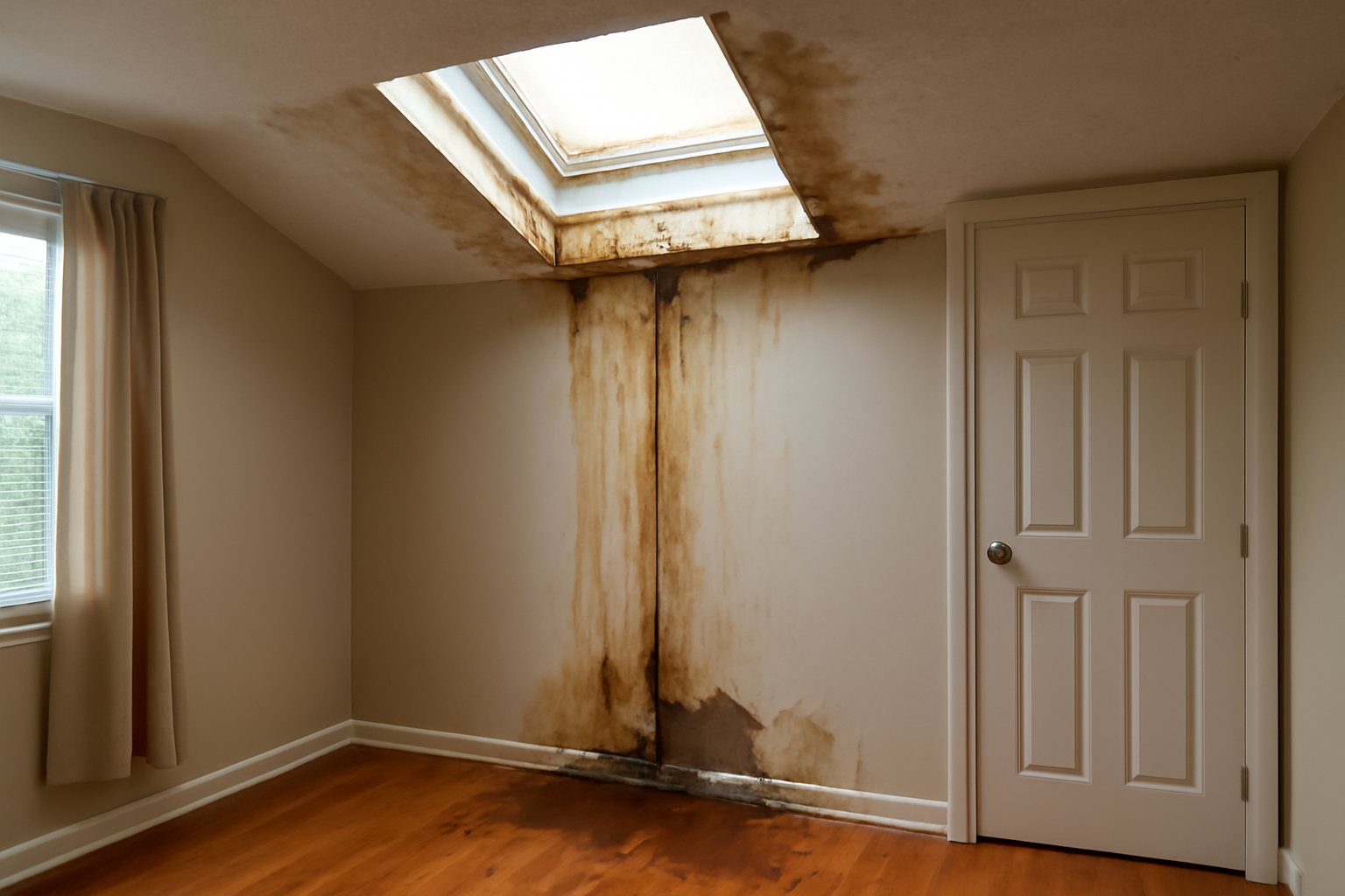 Skylight Leak Water Removal in Indian Hill, OH