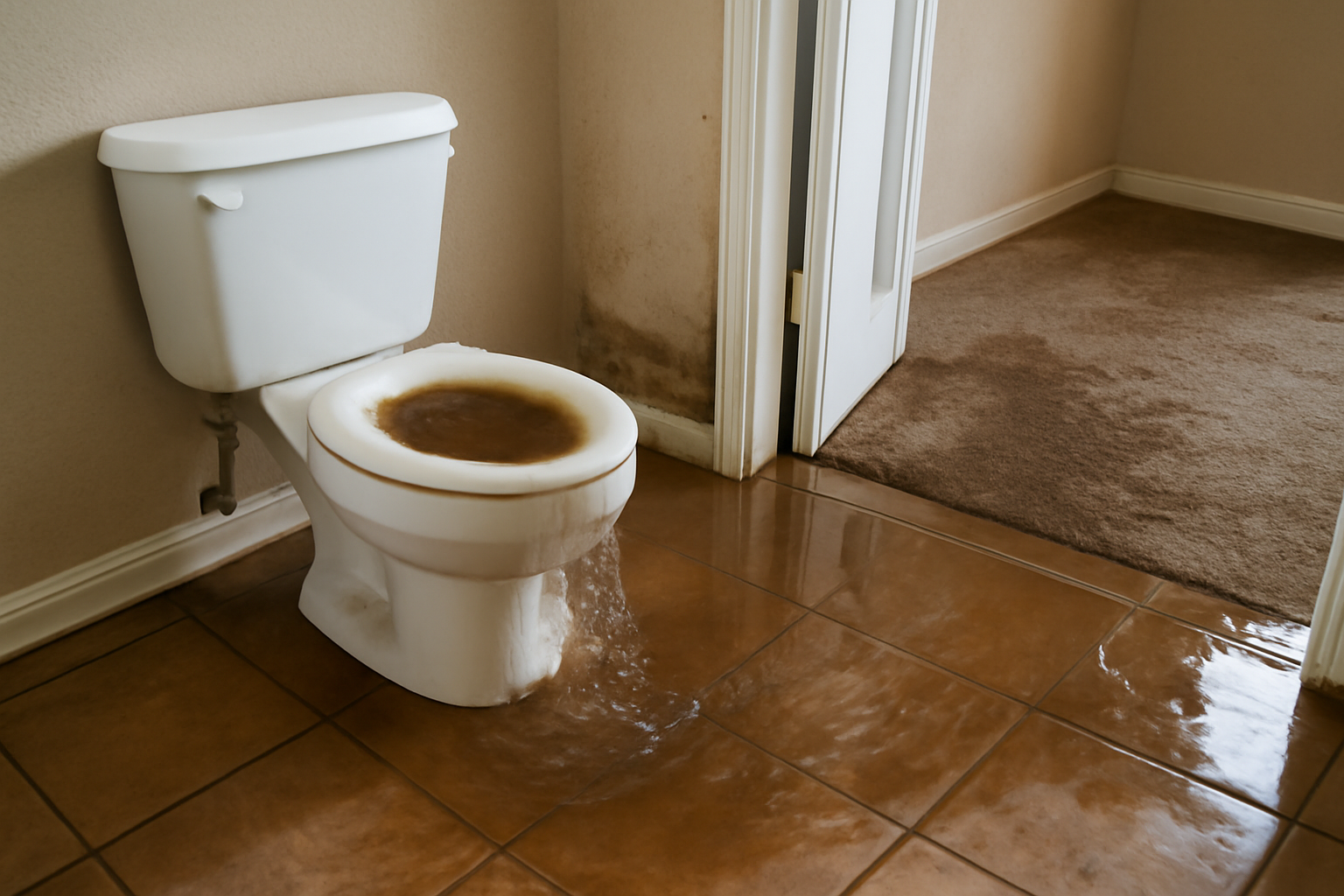 Toilet Overflow Water Removal in New Richmond, OH